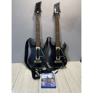 (2) Guitar Hero Live Wireless Guitars PS3 Xbox One PS4 0000654 No Dongle W Game